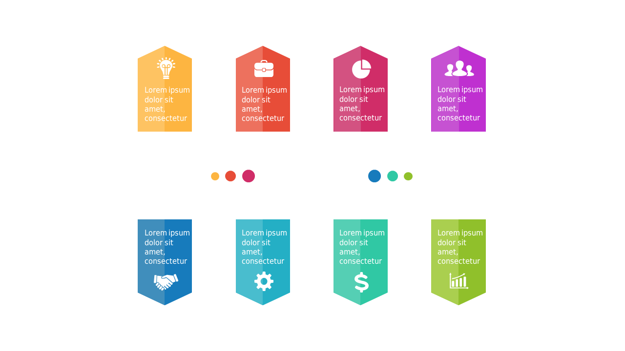 Summarize Concepts with Colorful Tag Line Icons