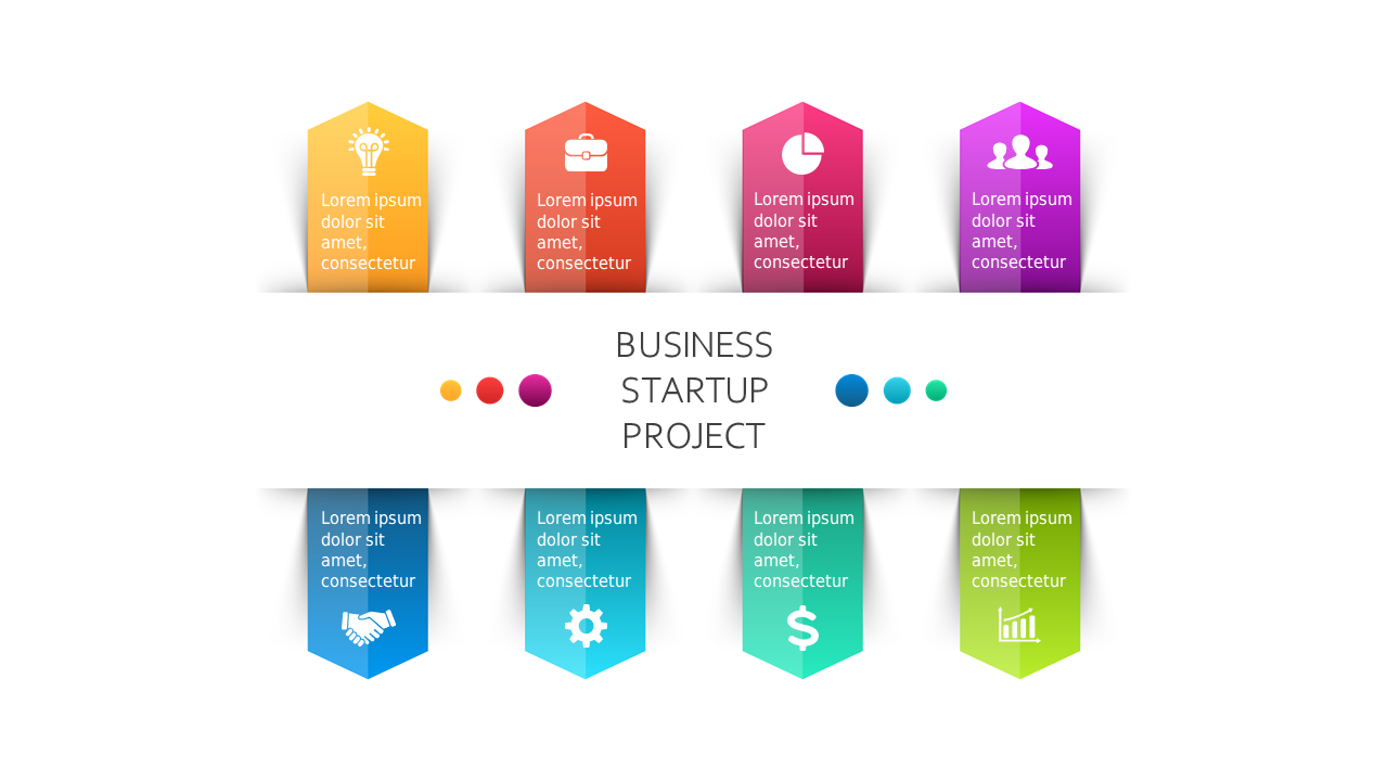 Visual Summary with Colorful Tag Line Icons