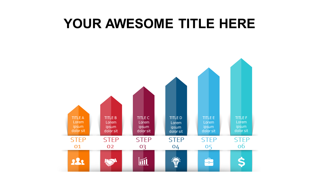 Visualize Data with a 6-Step Vertical Bar Chart