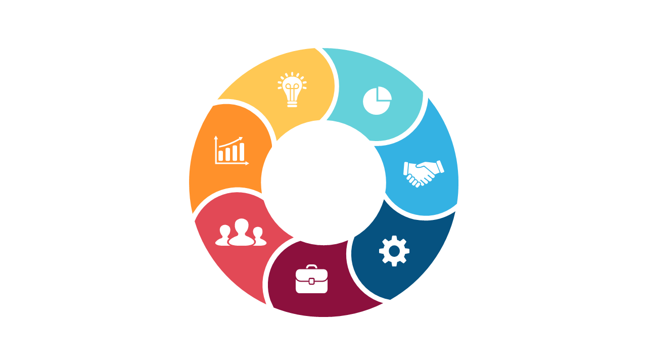 Engage Teams with Circular Puzzle Diagram Design