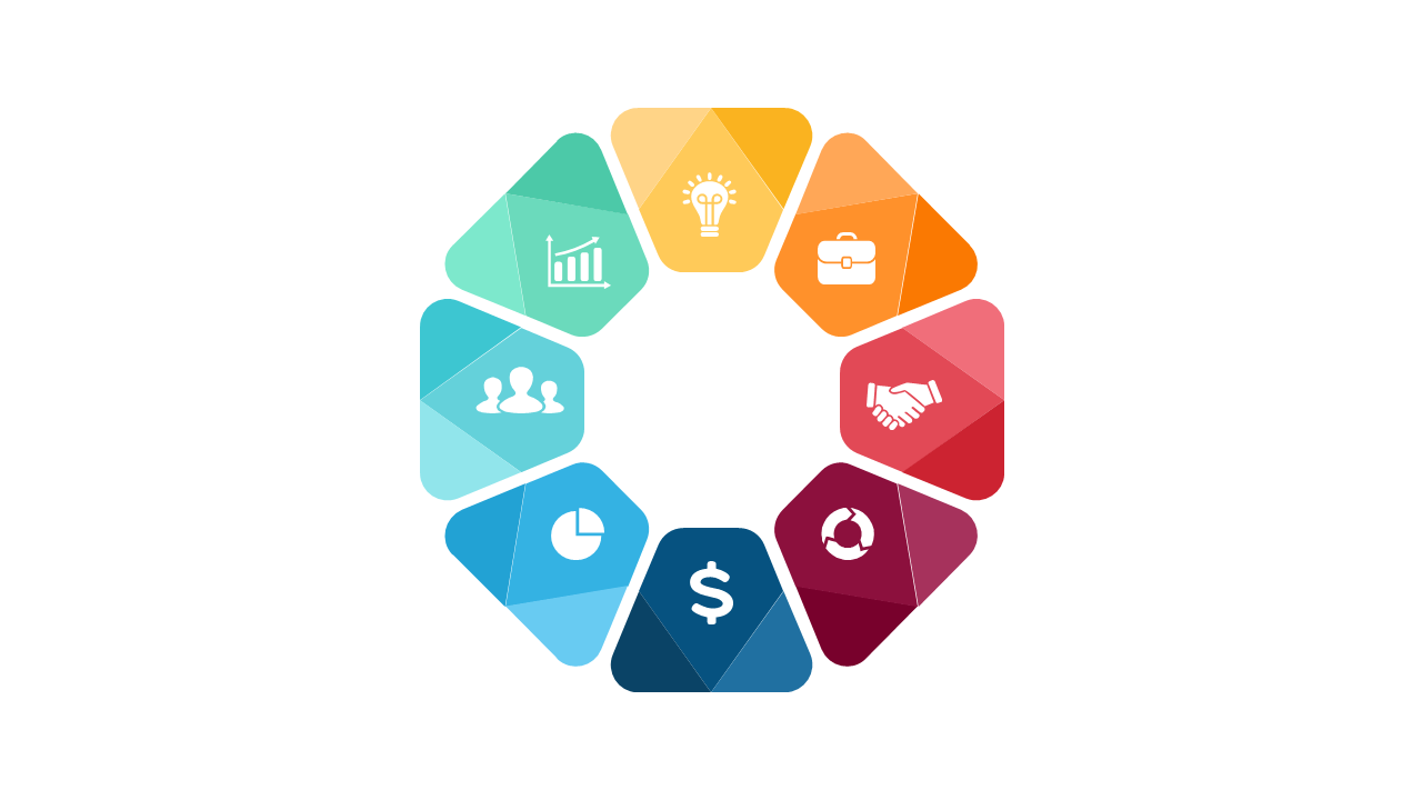 Engage Audiences with Circular Puzzle Diagram Design