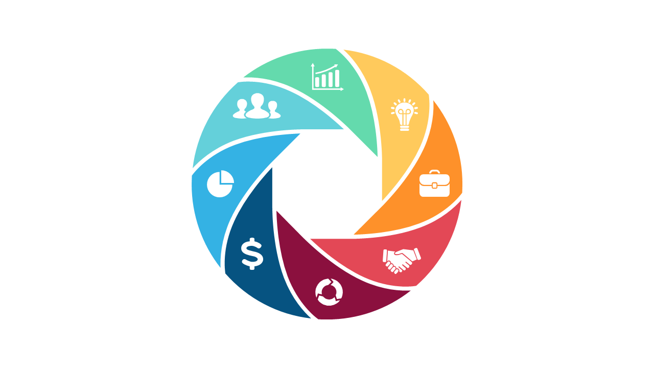 Visualize Business Concepts with Circular Icons