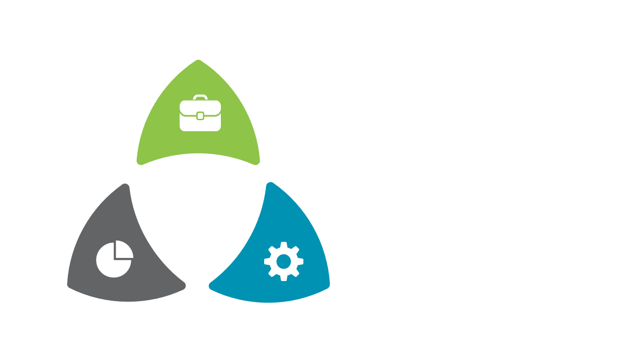 Represent Business Themes with Triangular Infographic