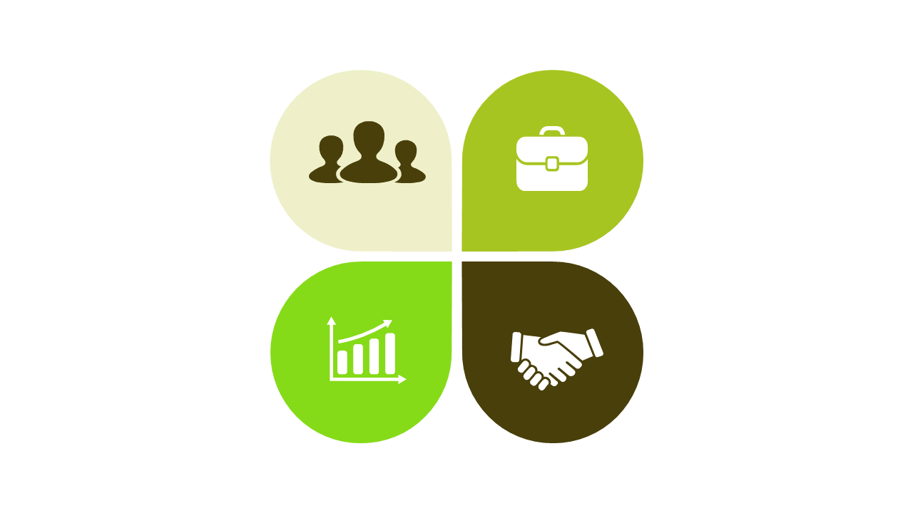 Highlight Business Segments with Four Quadrant Diagram