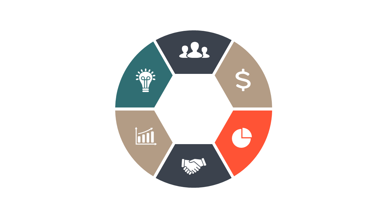 Engage Audiences with Hexagonal Infographic V2