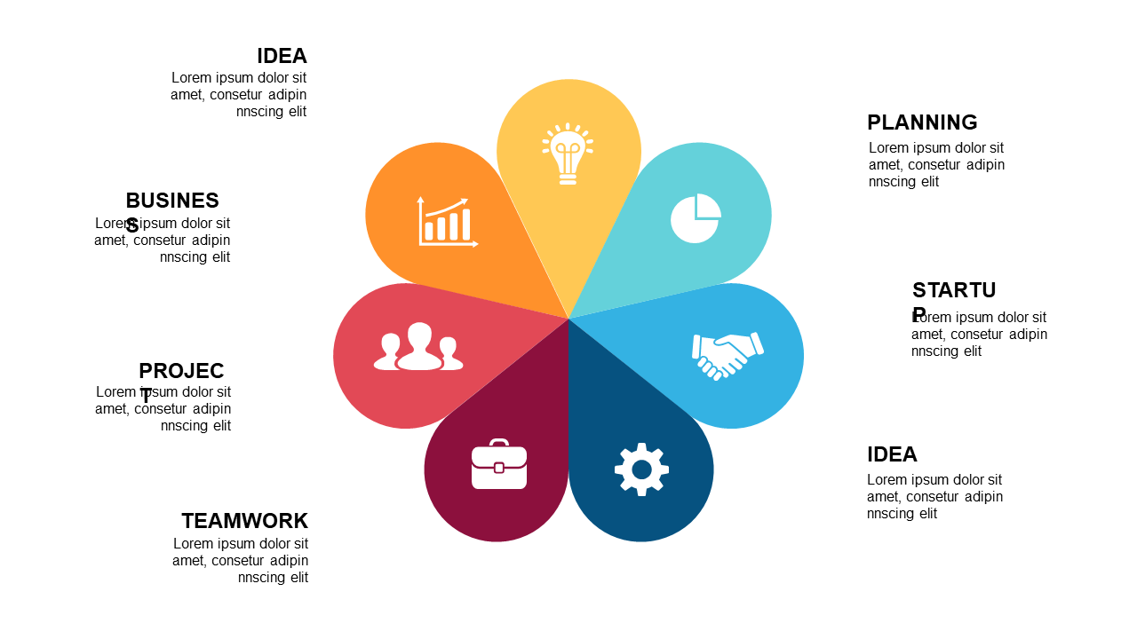 Brainstorm Ideas with Flower Shape Layout