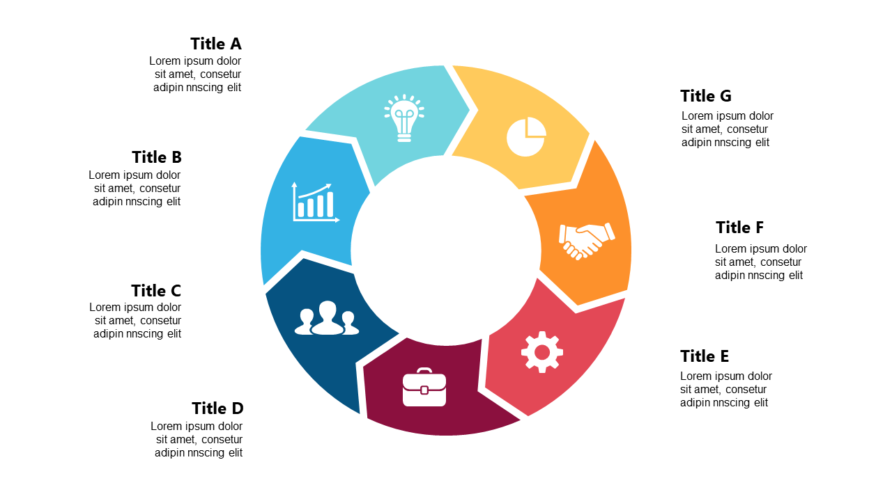Showcase Processes with a Vibrant Circular Diagram