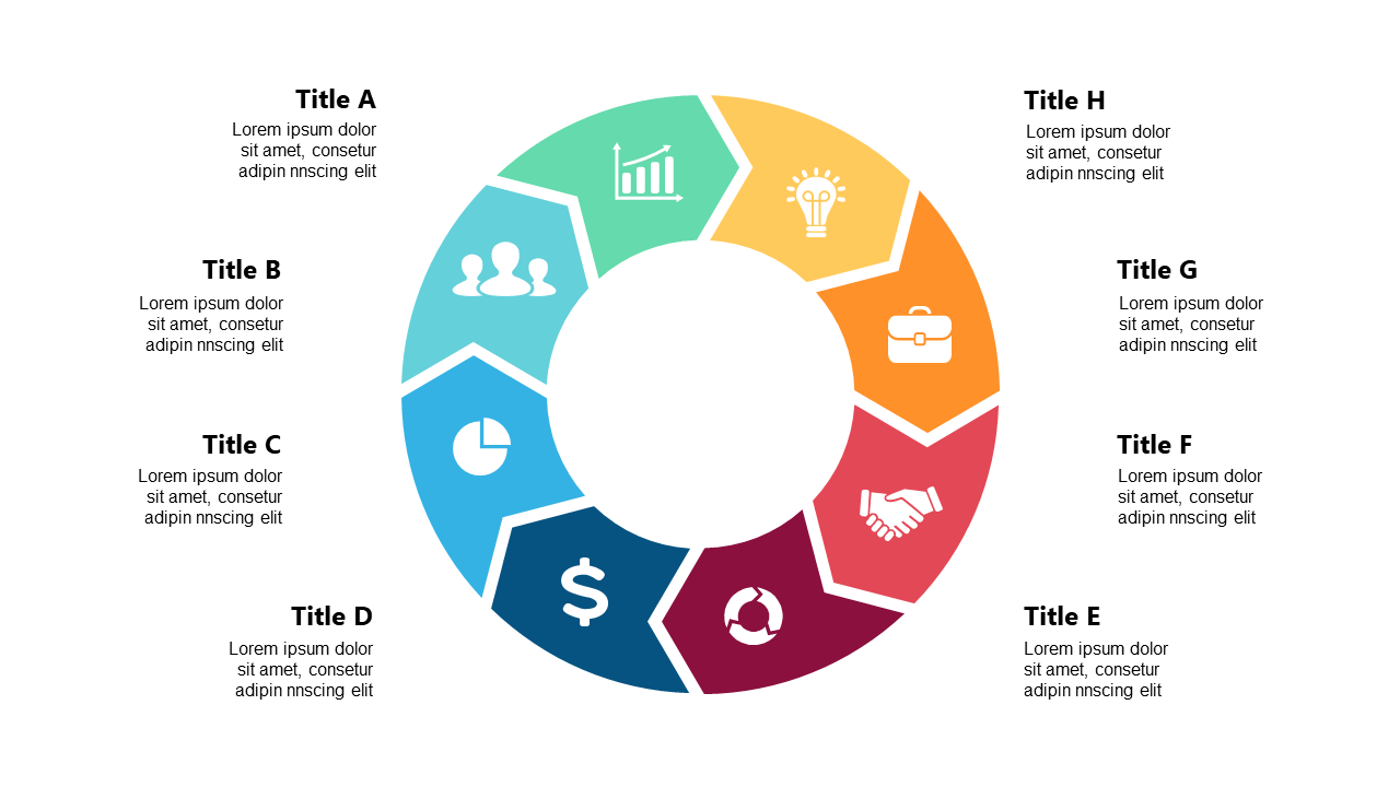 Customize Your 8-Segment Circular Process Cycle