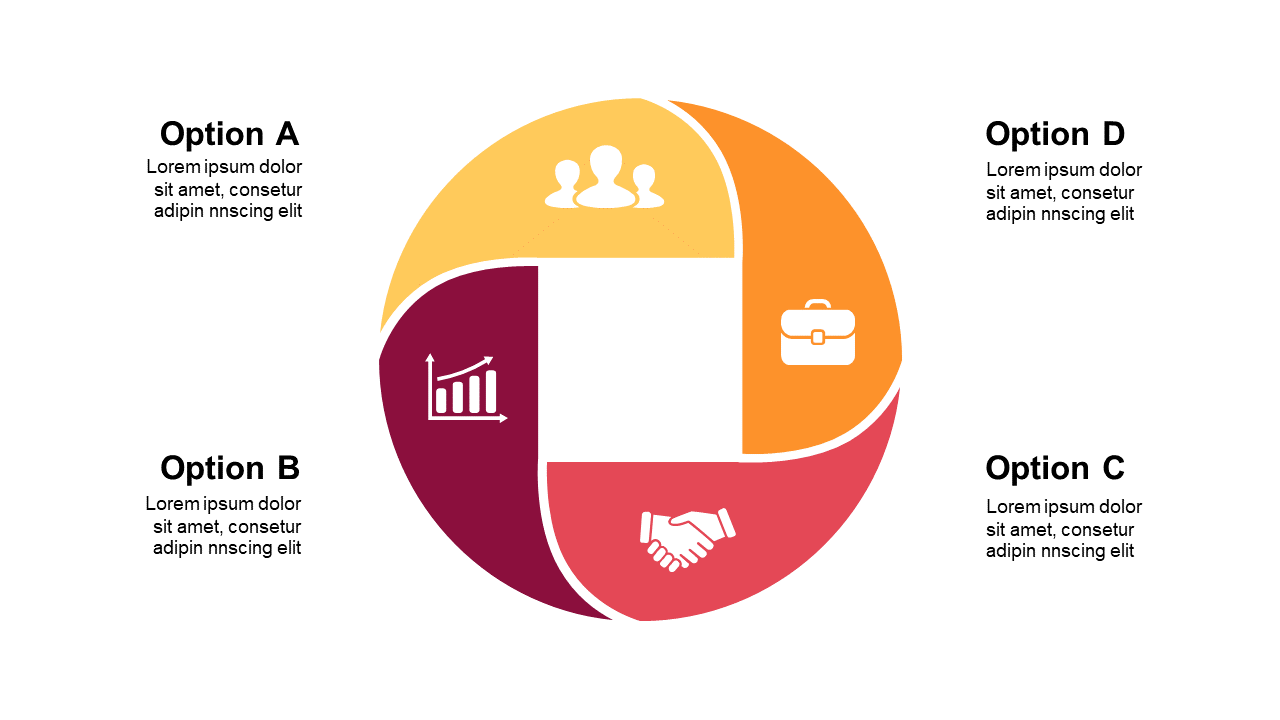 Visualize Ideas with Circular 6-Step Diagram V2