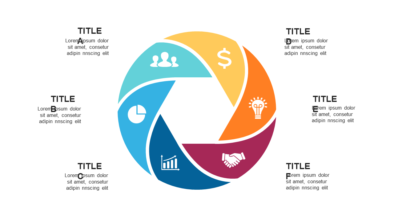 Cohesive Circular Infographic for Business