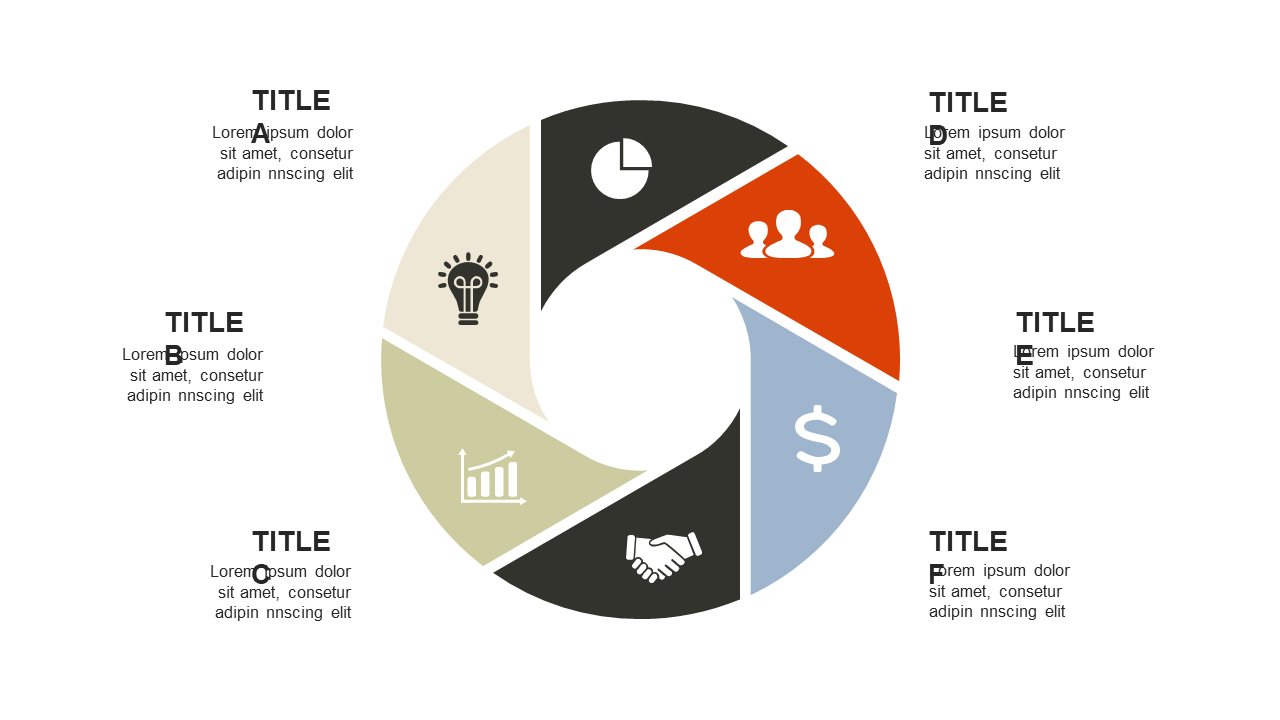 Visualize 6-Step Workflows in Business Presentations