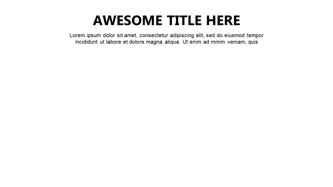 Create Impact with a Minimal Title Slide