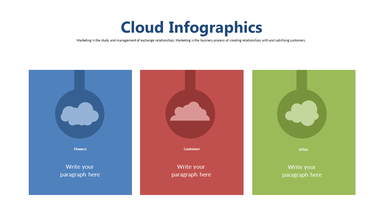 Display Information with Three-Column Cloud Infographics