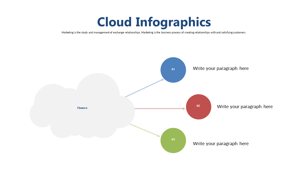 Showcase Concepts with Cloud Infographics and Callouts