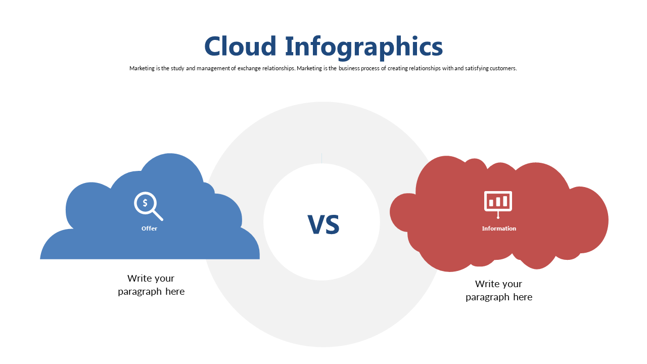 Compare Concepts with Cloud Comparison Infographic