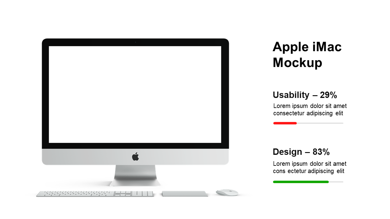 Showcase Usability Metrics with iMac Mockup