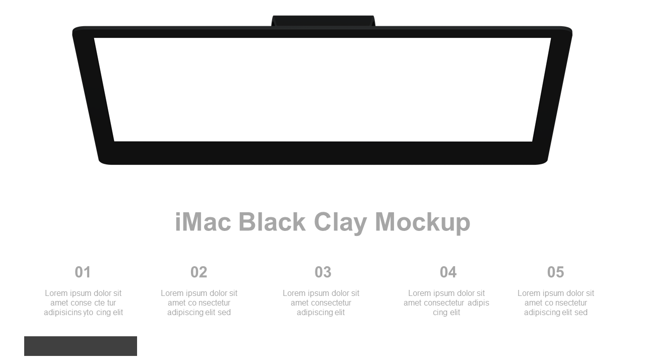 Present Concepts with iMac Mockup and Steps