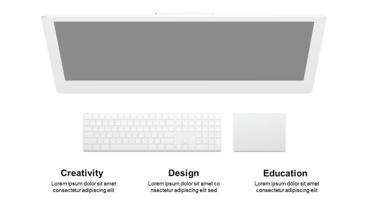 Present Educational Concepts with Minimal Design