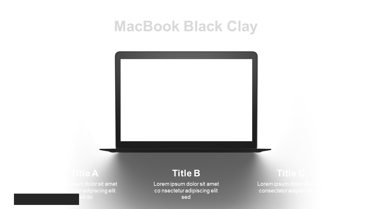 Sleek MacBook Presentation with Editable Placeholders