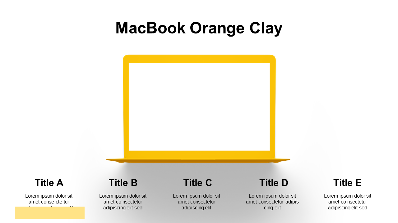 Minimalistic MacBook Presentation for Portfolios V8