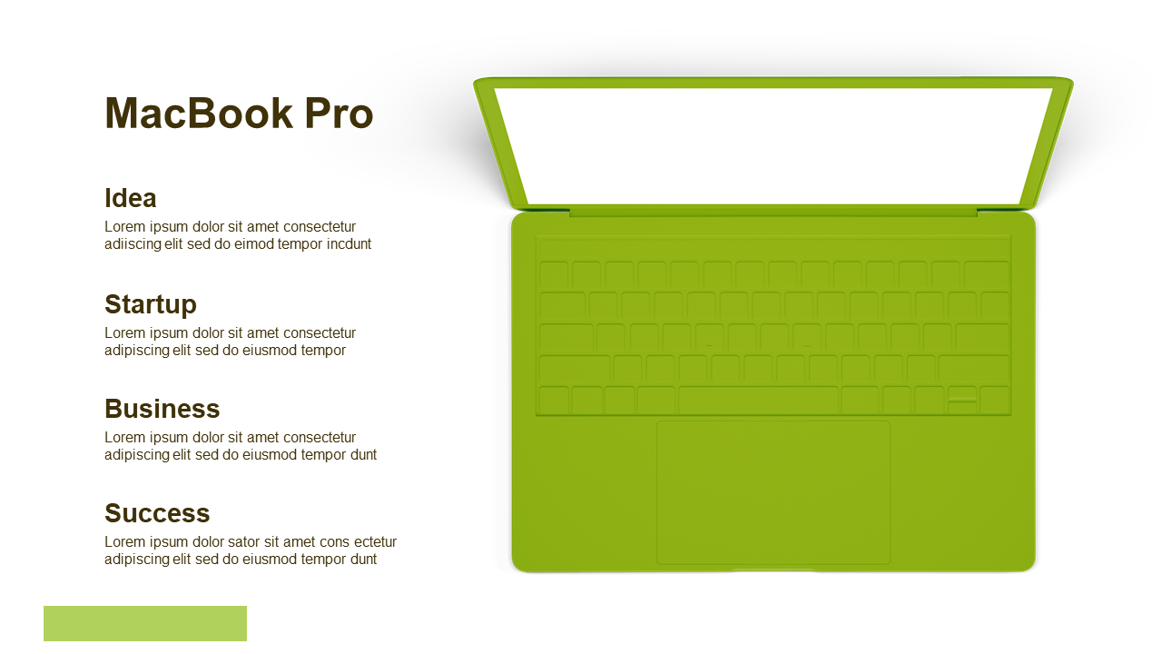 Showcase Information with Laptop Mockup V3