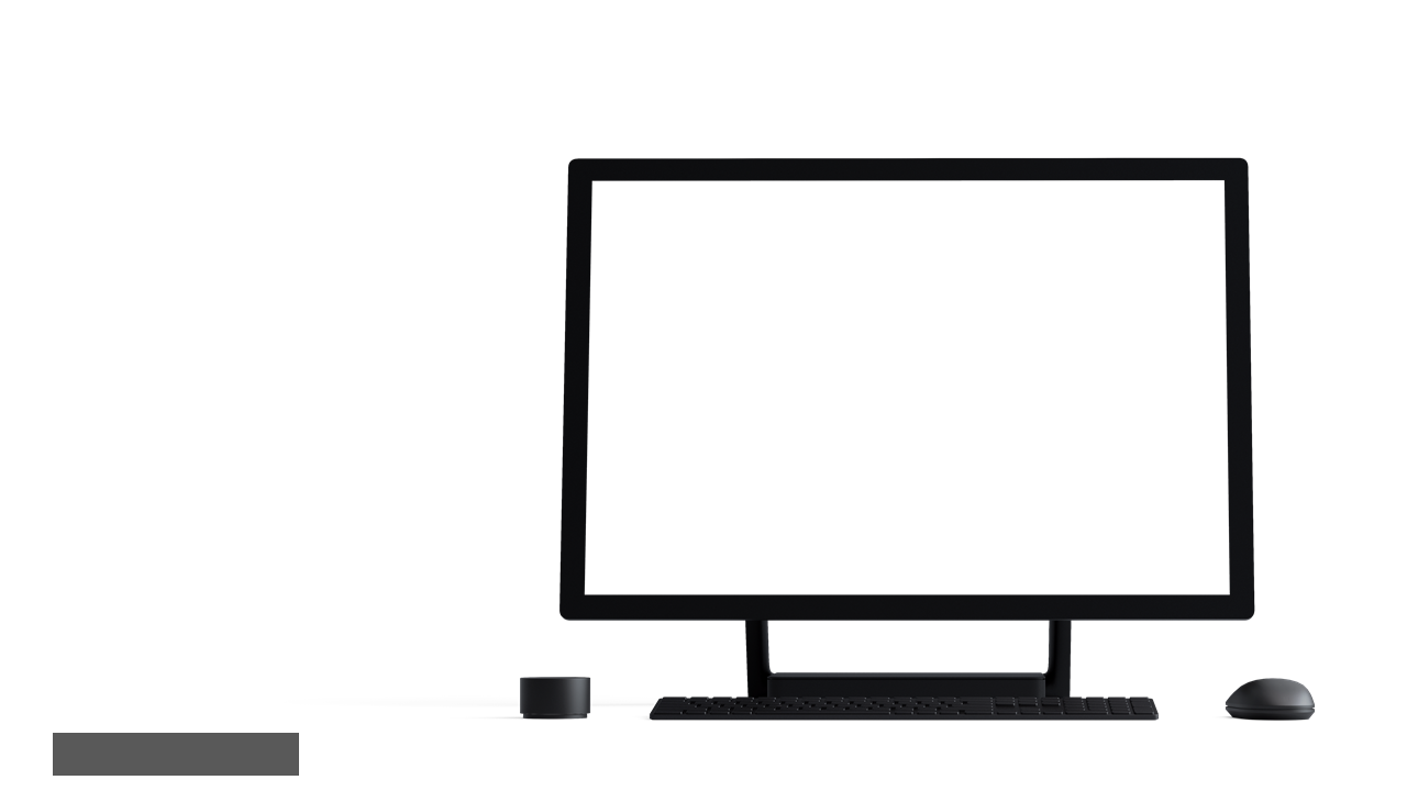 Minimalist Computer Display for Presentations
