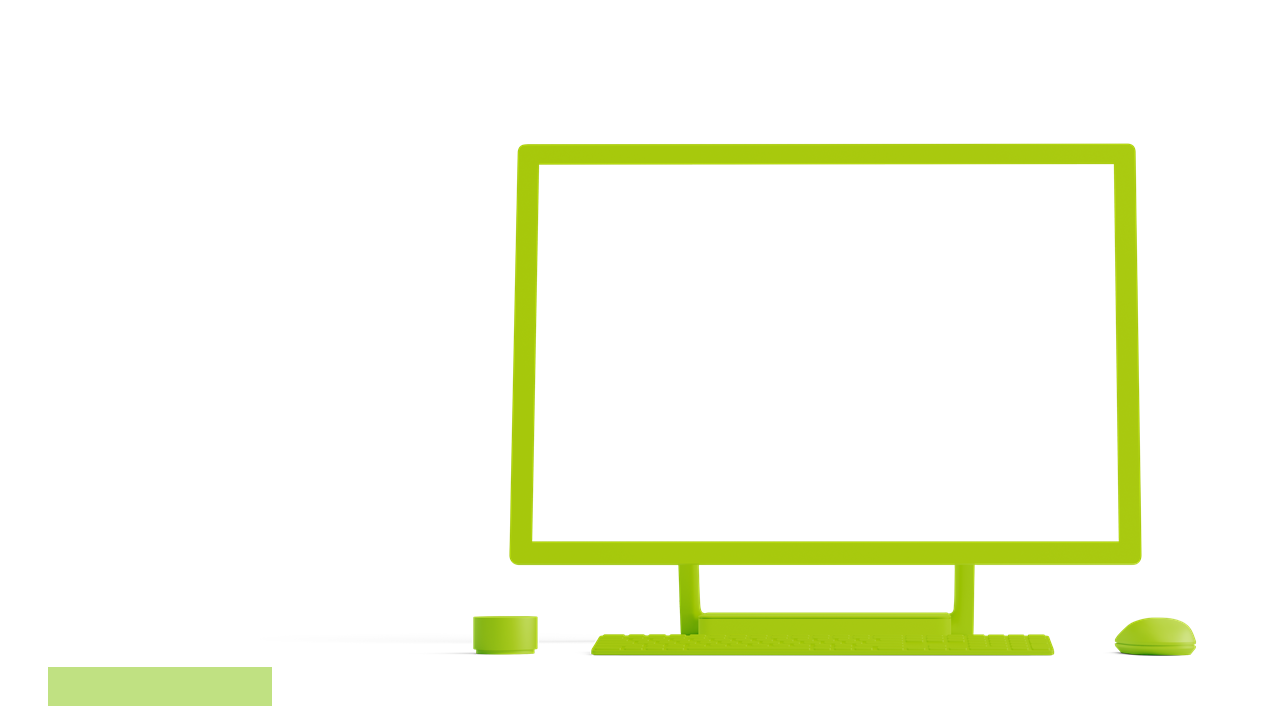 Professional Minimalist Computer Display Slide