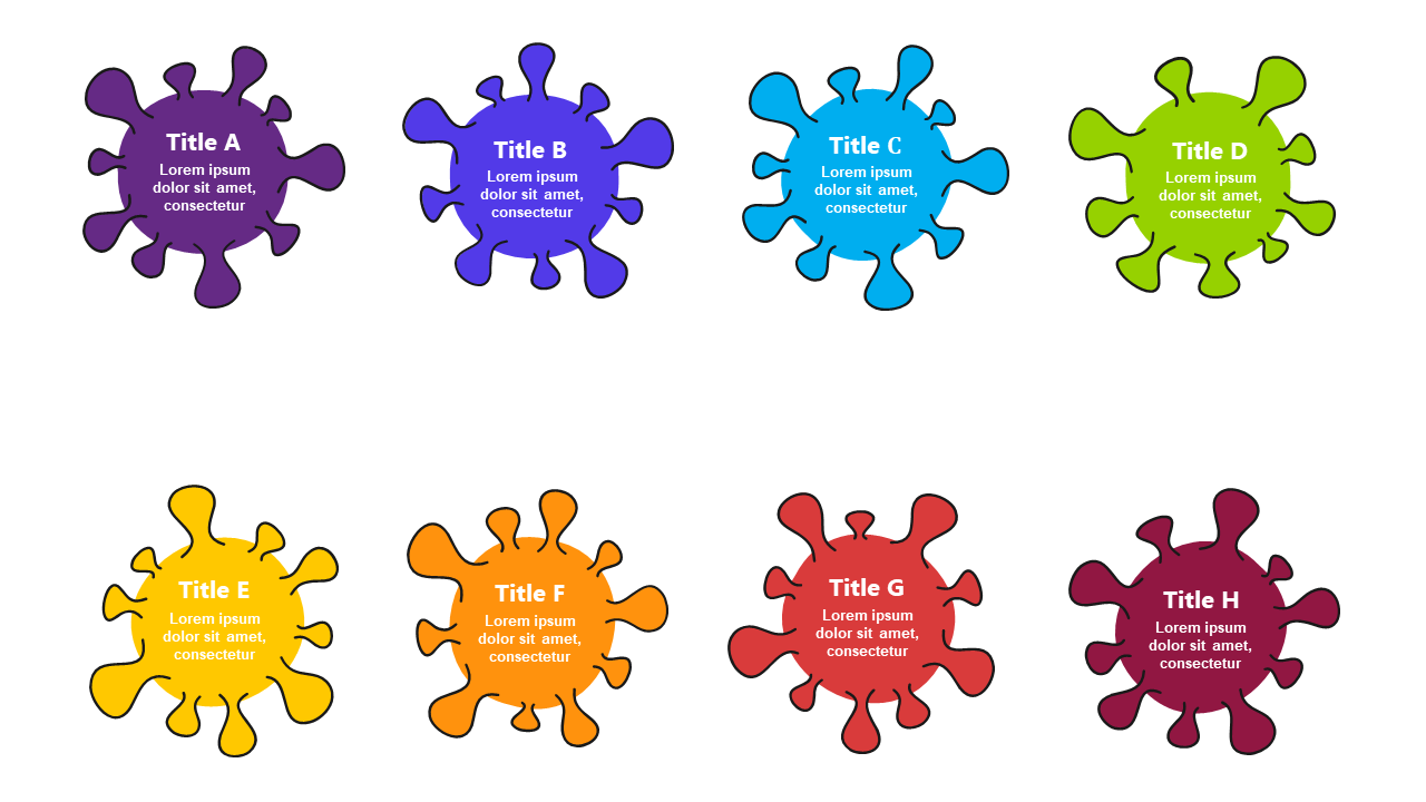 Present Ideas Clearly with Colorful Bubble List