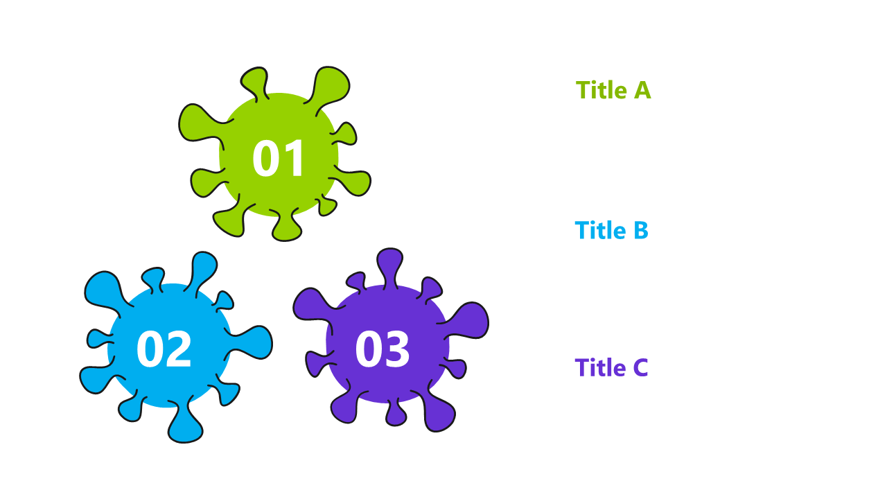 Outline Processes with Colorful Circular Steps Style