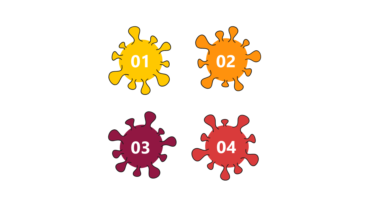 Illustrate Steps with Colorful Causal Circles