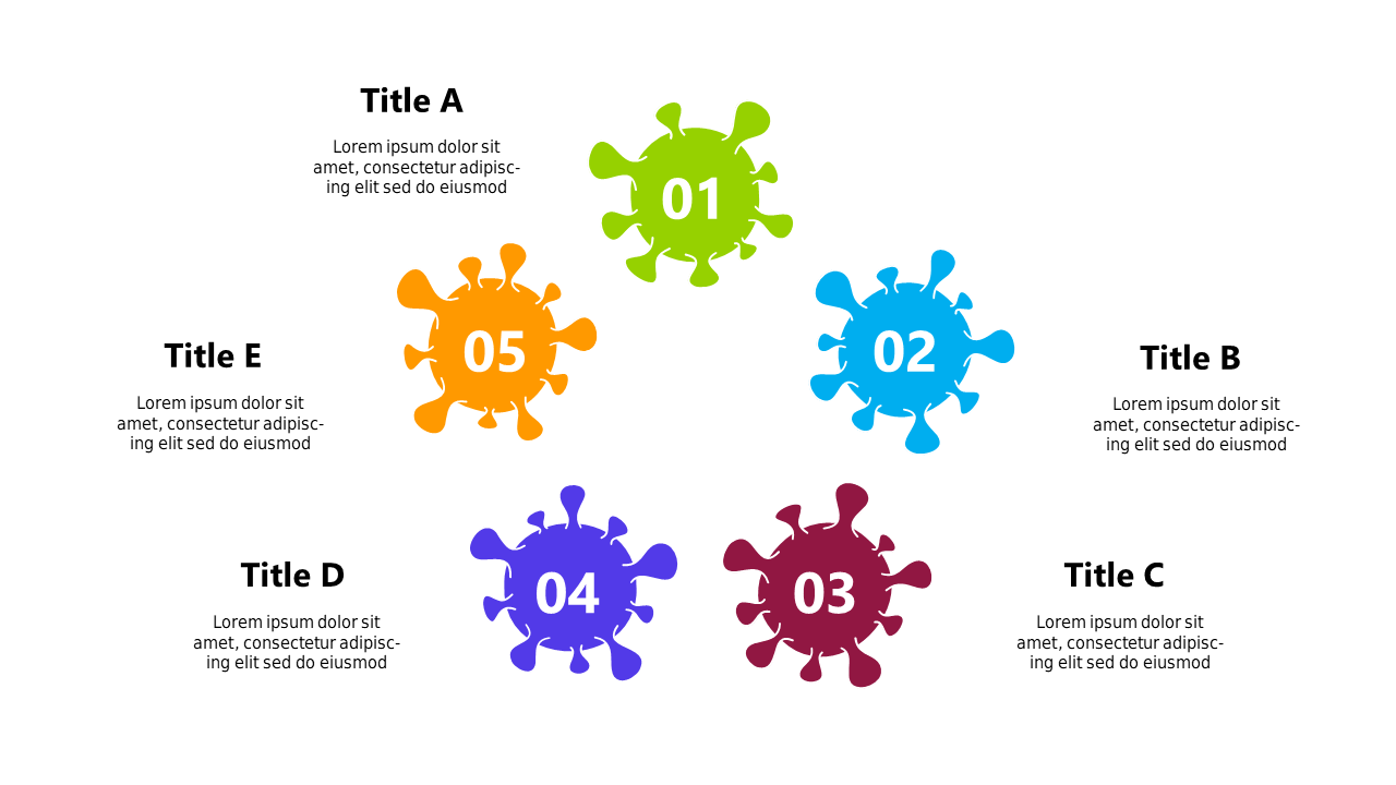 Illustrate Processes with Circular Steps Layout