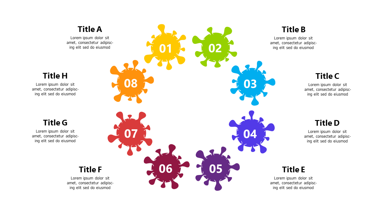 Engage Audiences with Circular Numbered Steps