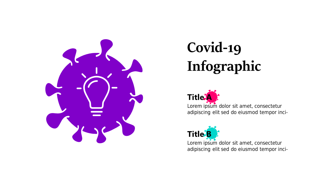 Engaging COVID-19 Infographic with Lightbulb Icon