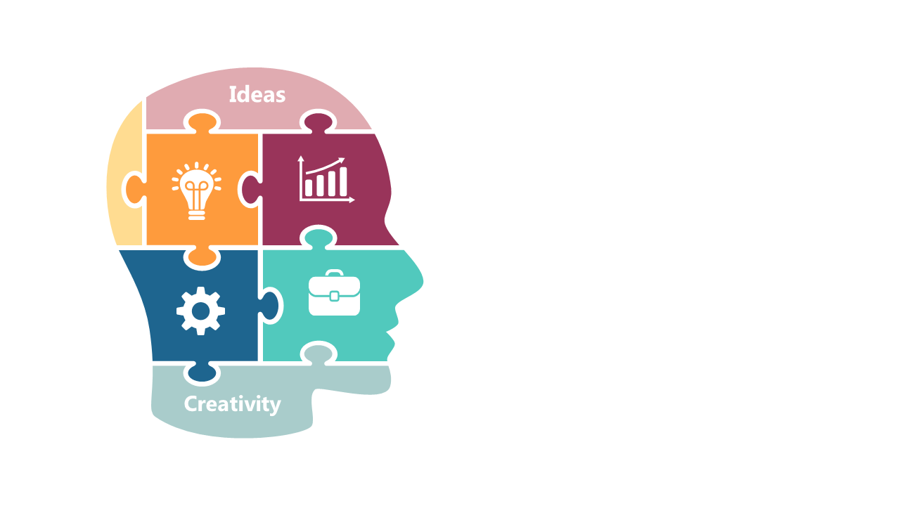 Visualize Creativity with Puzzle Head Layout
