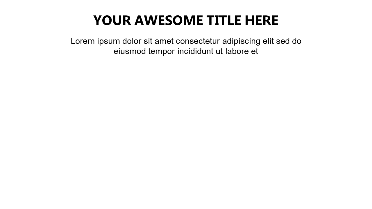 Simple Title Slide for Remote Work Themes