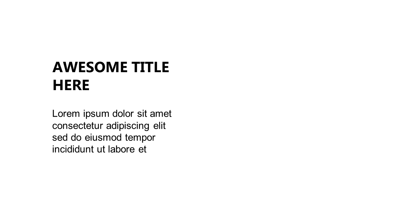 Text-Focused Minimalist Title Slide
