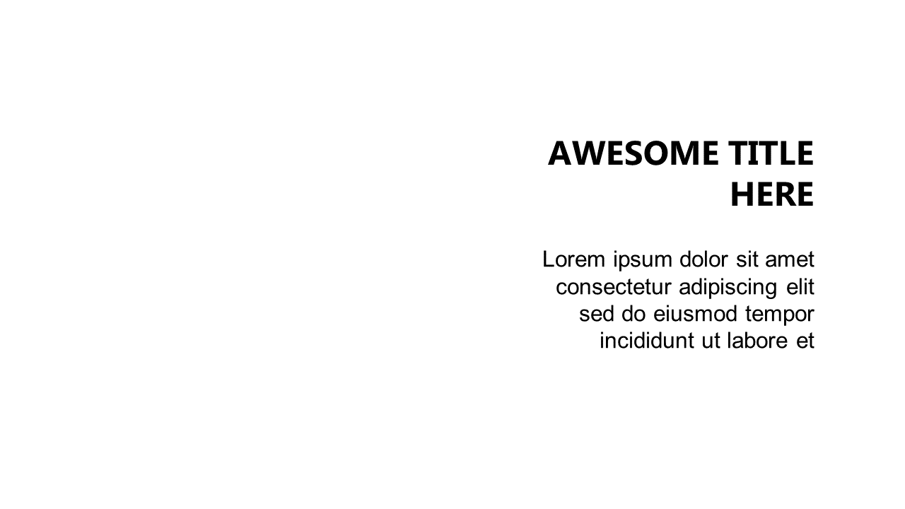 Bold Title Slide for Effective Communication