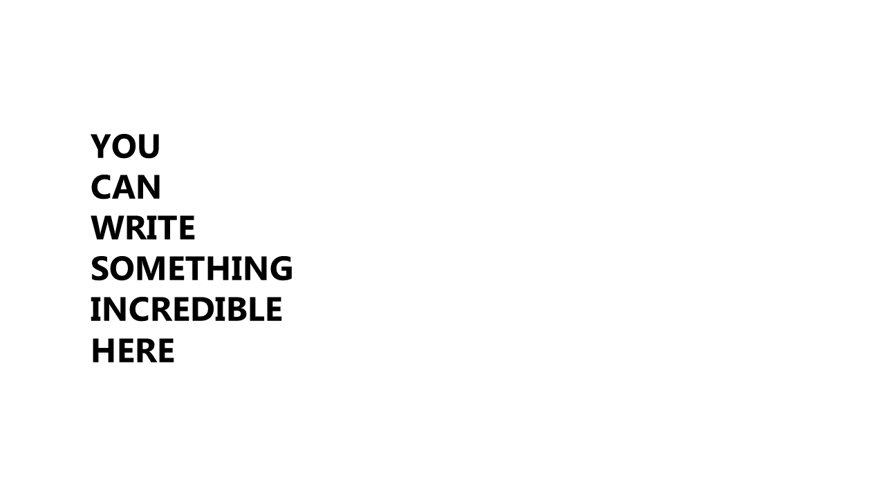 Bold Text Emphasis for Key Messages