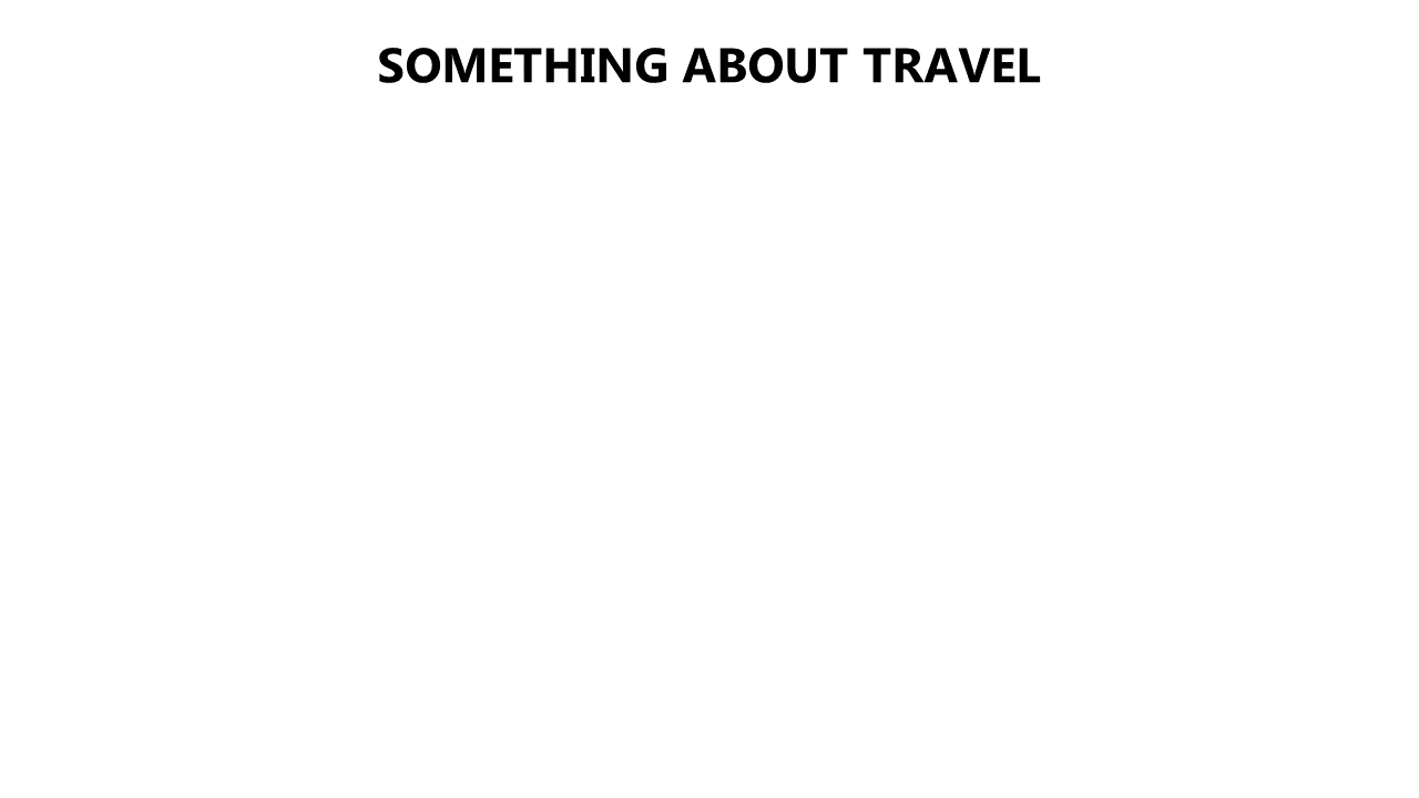 Clean Travel Overview Slide for Presentations