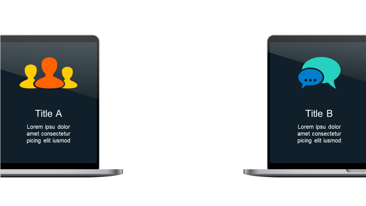 Dual Laptop Layout for Effective Comparisons