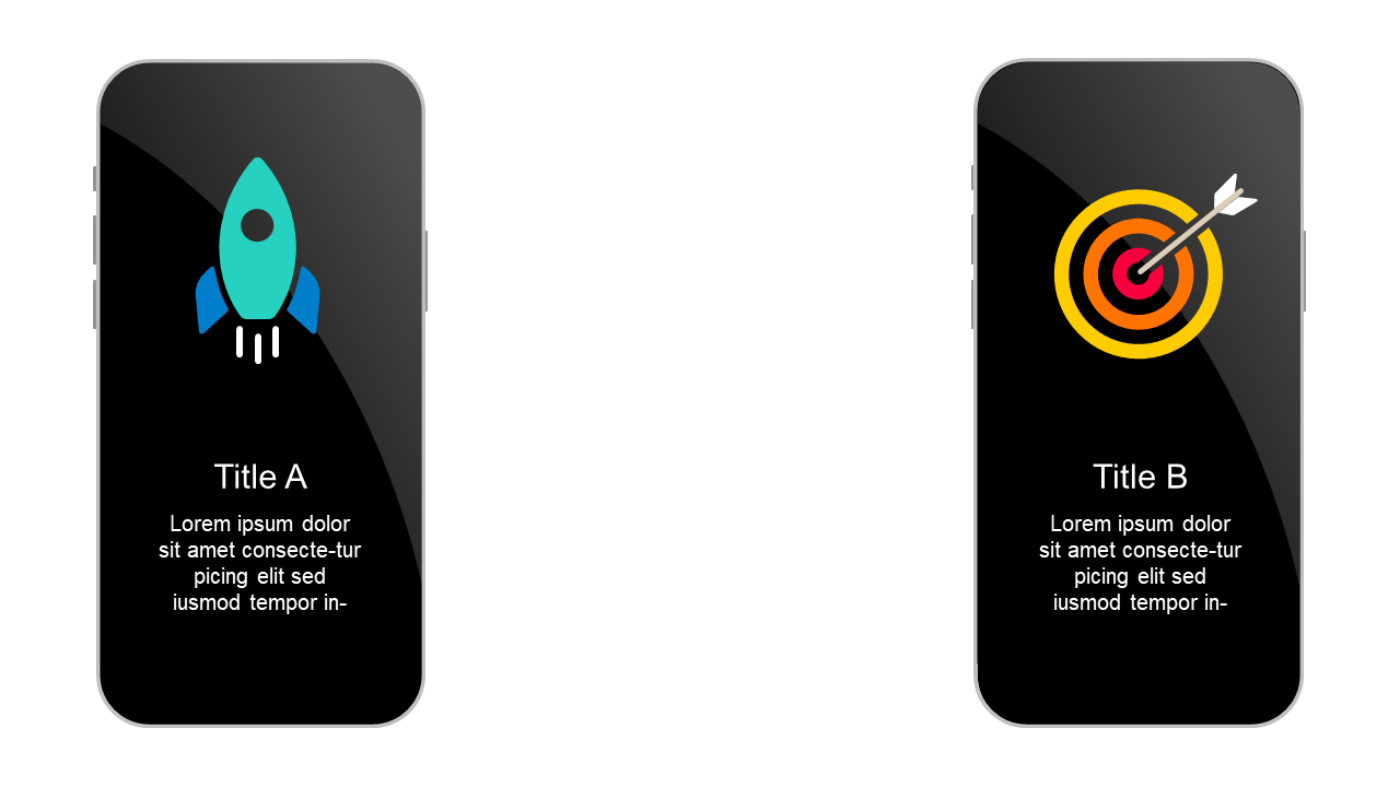 Compare Products with Split Screen Icons