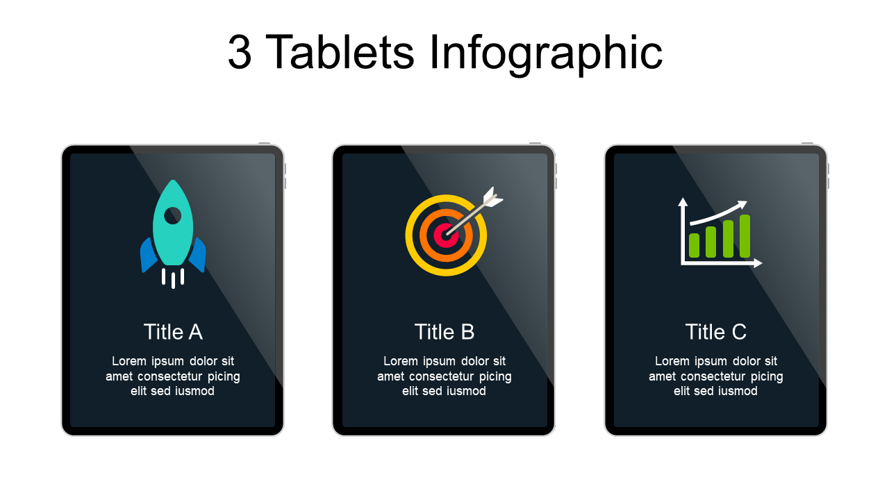Feature Comparison with Three Icons Layout