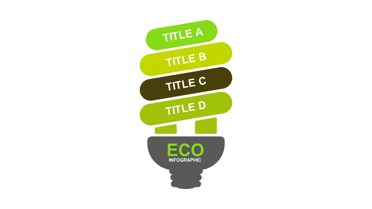 Showcase Eco-Friendly Ideas with a Light Bulb Infographic