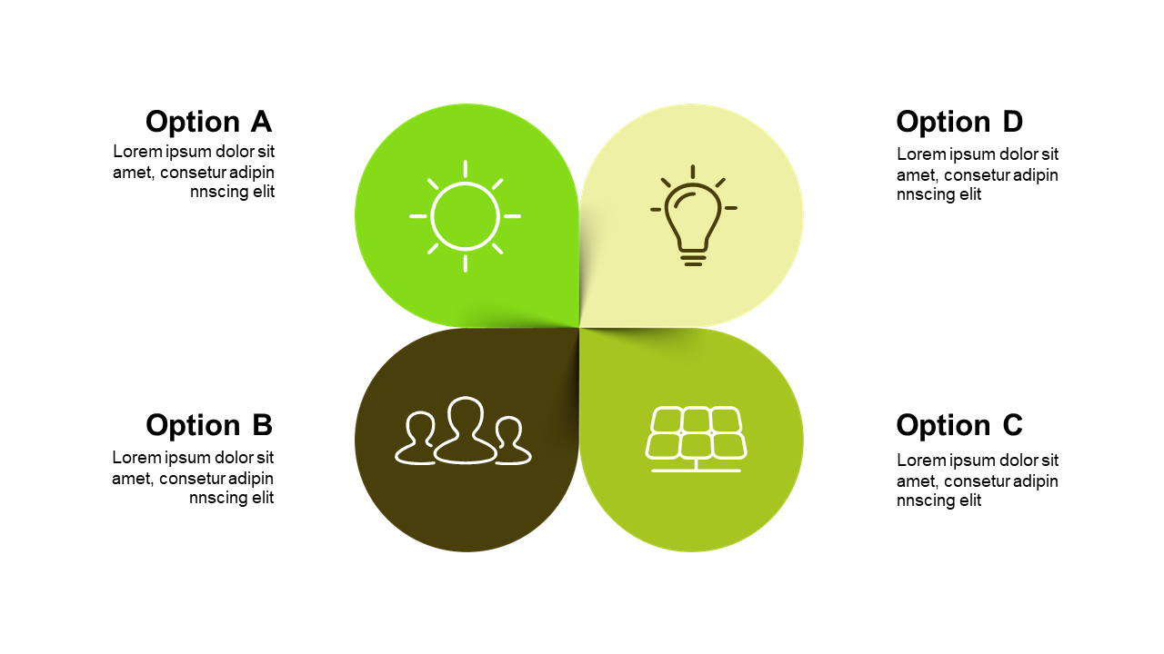 Quadrant Infographic for Concept Comparisons