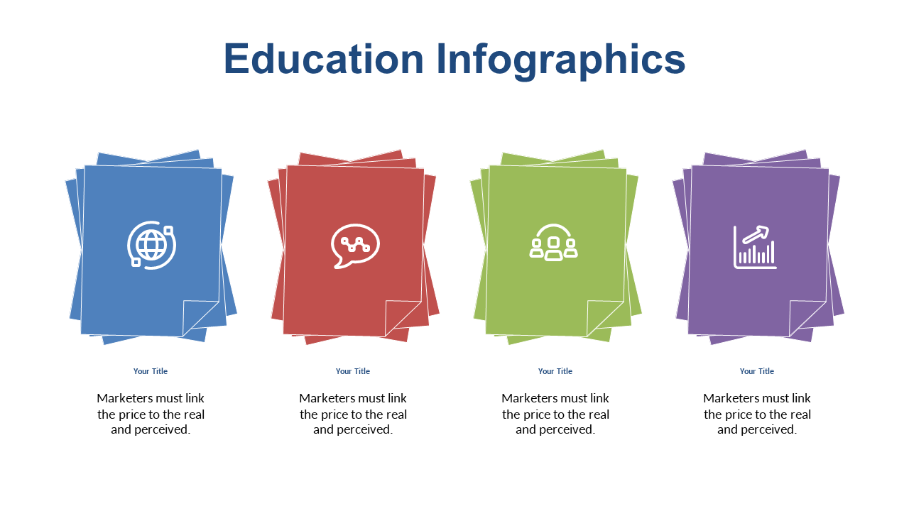 Colorful Paper Stack Infographic for Key Concepts
