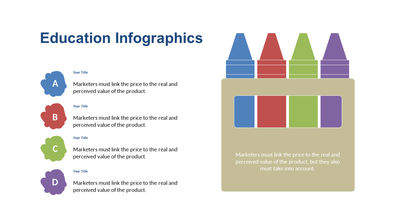 Colorful Crayon Infographic for Key Concepts