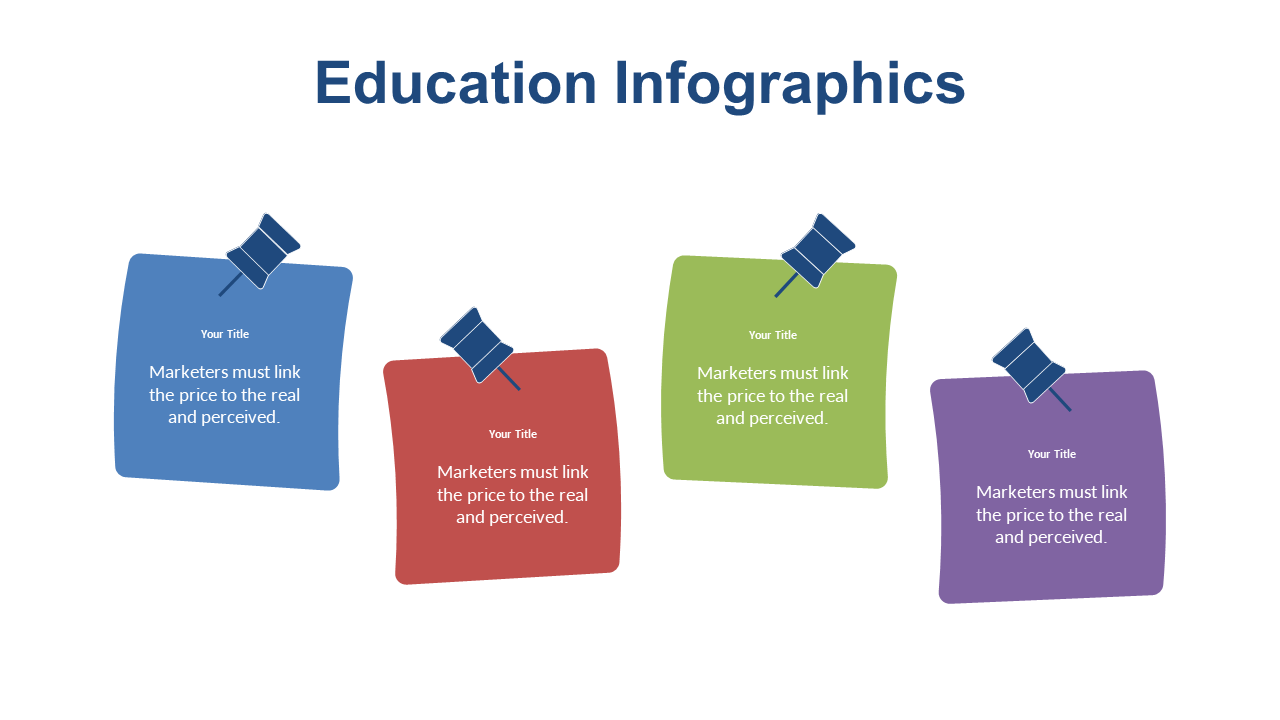 Colorful Sticky Note Infographic for Education