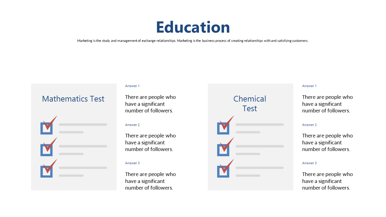 Compare Educational Assessments with Checklists