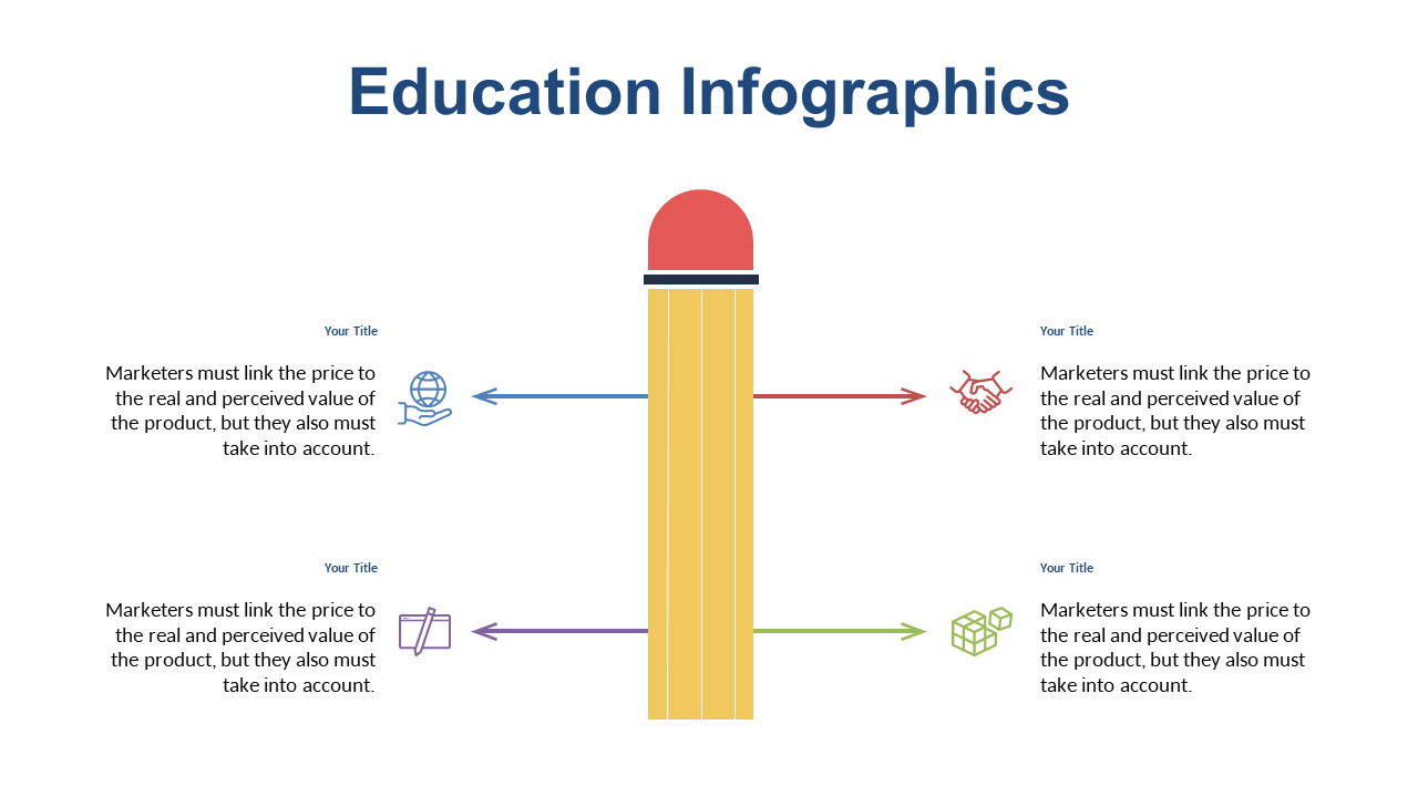 Pencil Infographic for Key Education Points