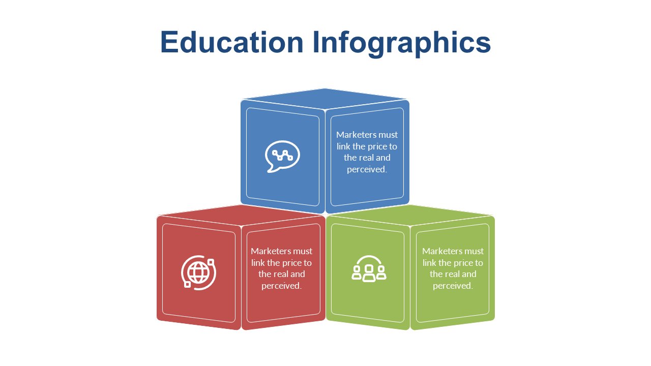 Present Educational Ideas with 3D Cube Infographics